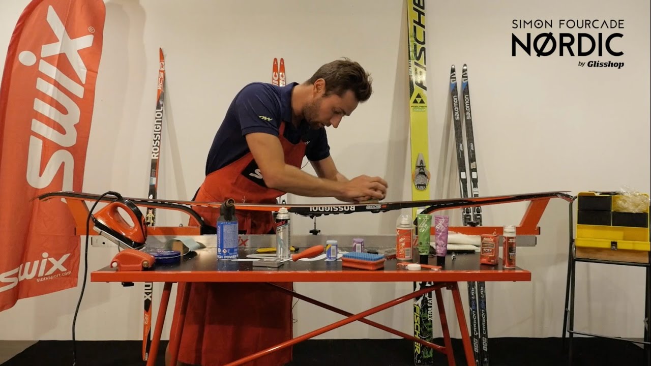 Tutoriel Simon Fourcade Nordic : Application du fart d'accroche Poussette
