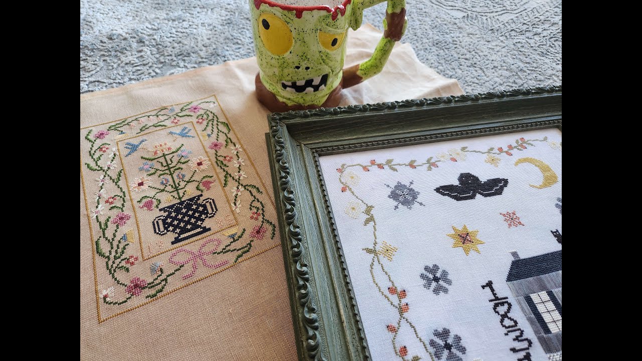 FlossTube #150 - A Finish, WIPs, State Fair & 1884 News