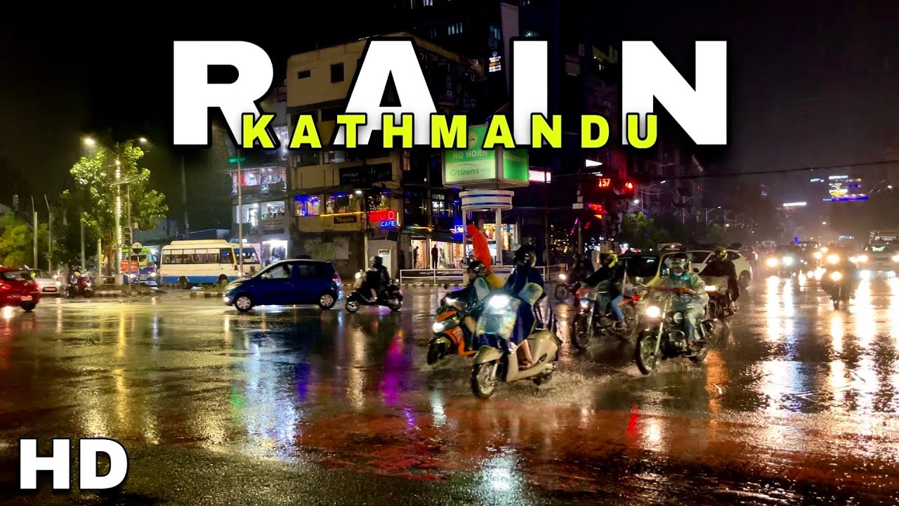🇳🇵NEPAL: [Rain Walk] New Look of Capital City after Balen Action 2024 || Relaxing Rain Sound In City