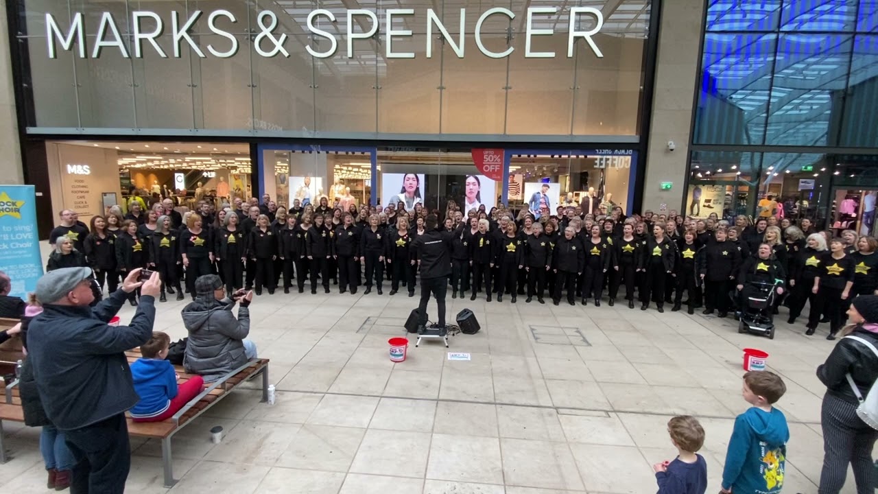 Sweet Child O' Mine - Danny's Rock Choirs, Busking for Comic Relief 10/03/2024
