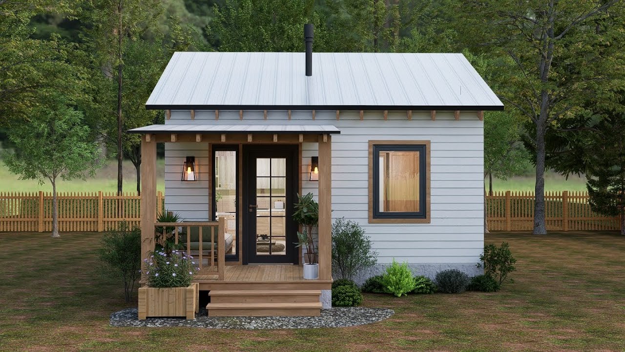 400 sqft Small House Tour | Warm, Practical & Amazing Tiny Home Design