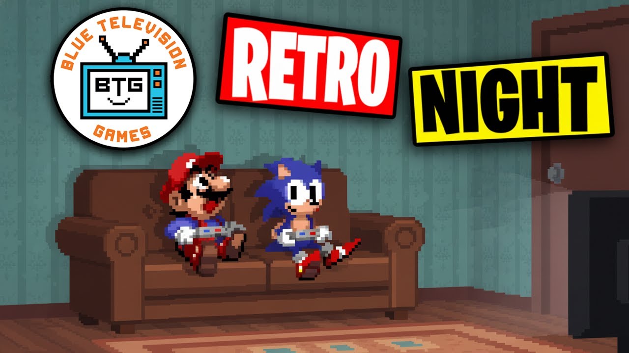 Blue Television Games Retro Night! Playing: NES, SNES, N64, Sega Genesis, & MORE!!