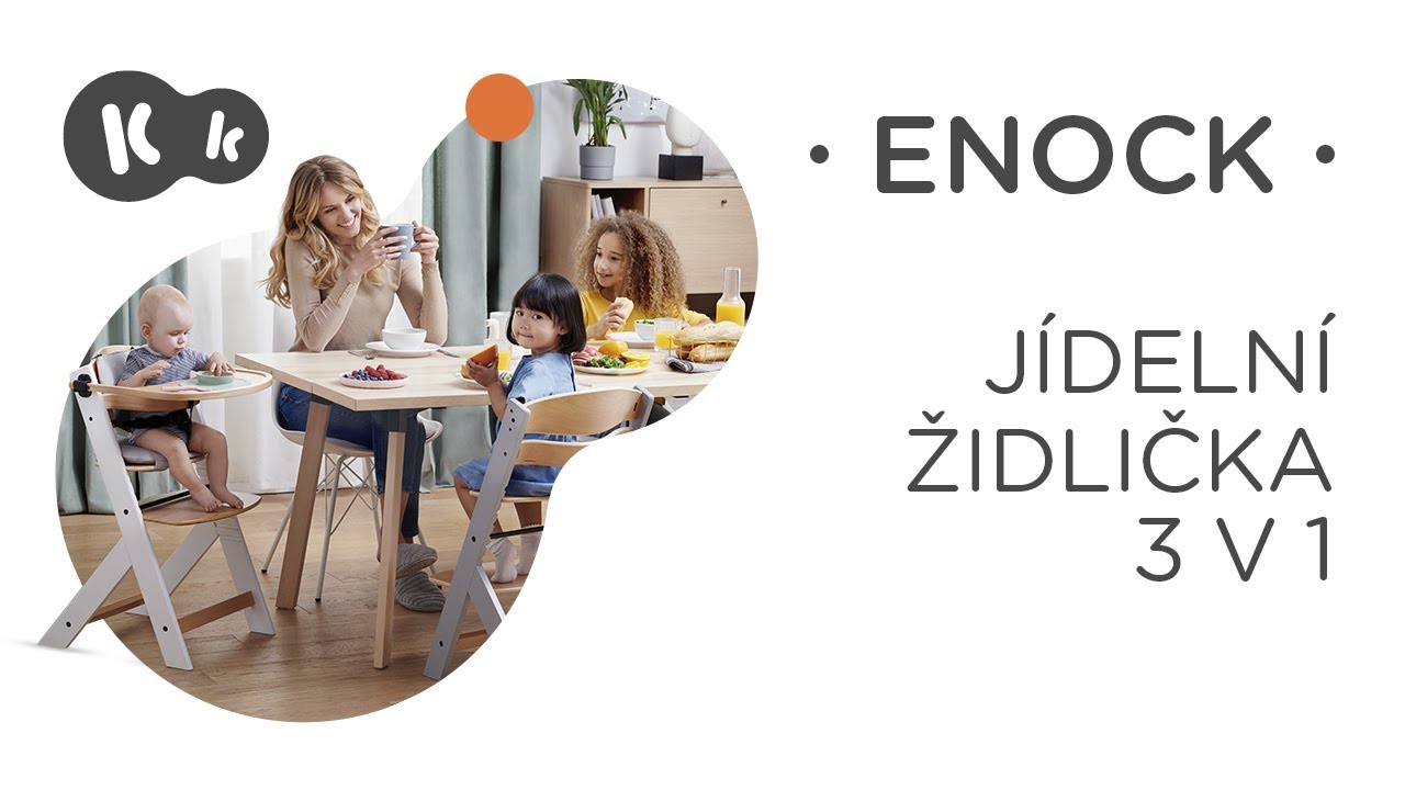 Židlička na krmení 3 v 1 ENOCK Kinderkraft