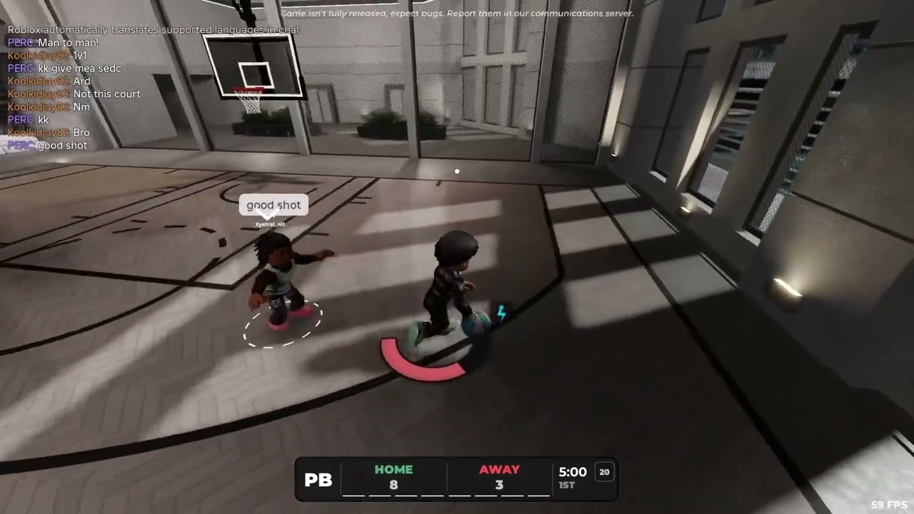 Green in his face (Practical Basketball Roblox)