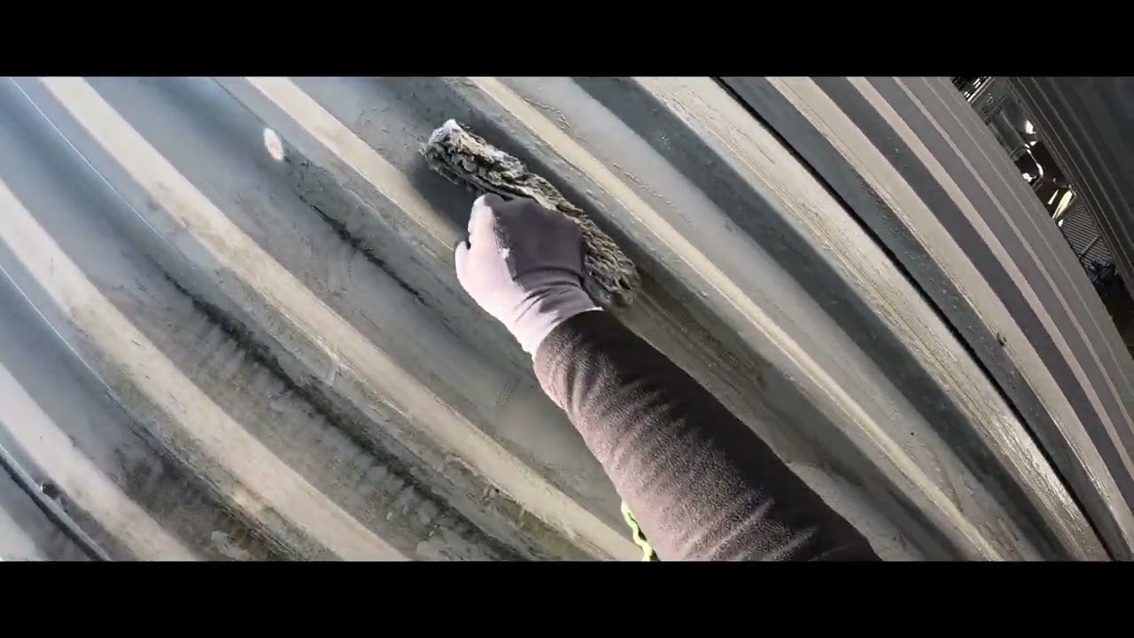Silo external cleaning and painting