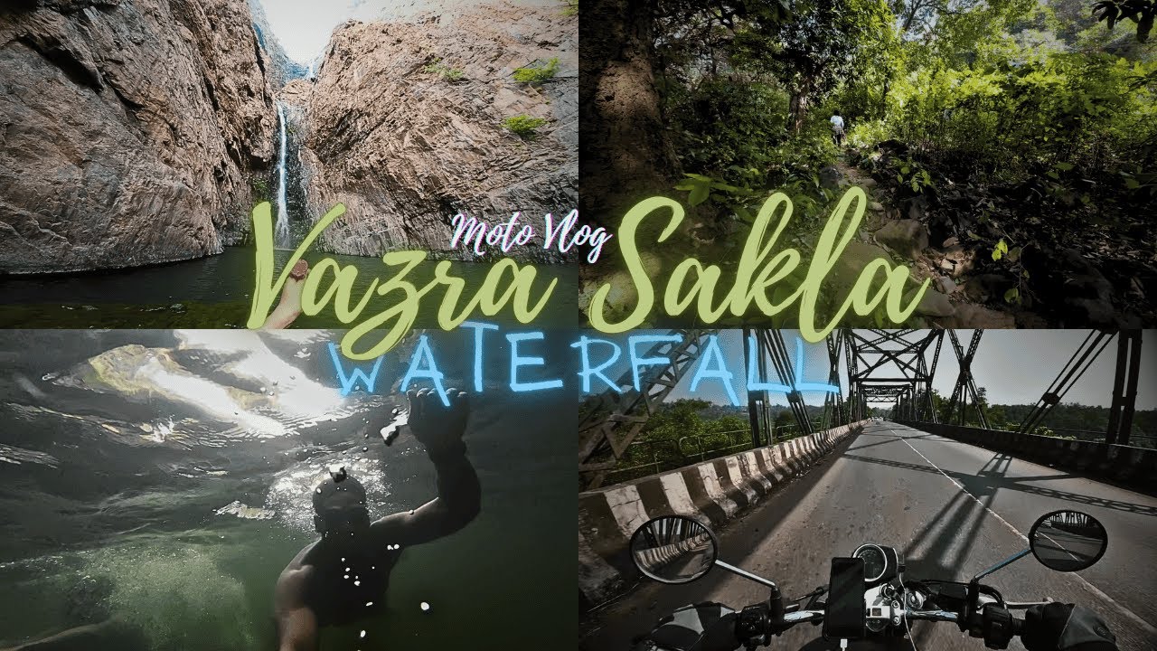 A trip to hidden Gem of Goa-Vazra Sakla Waterfall #motovlog #hondahighness #goa #waterfall #forest