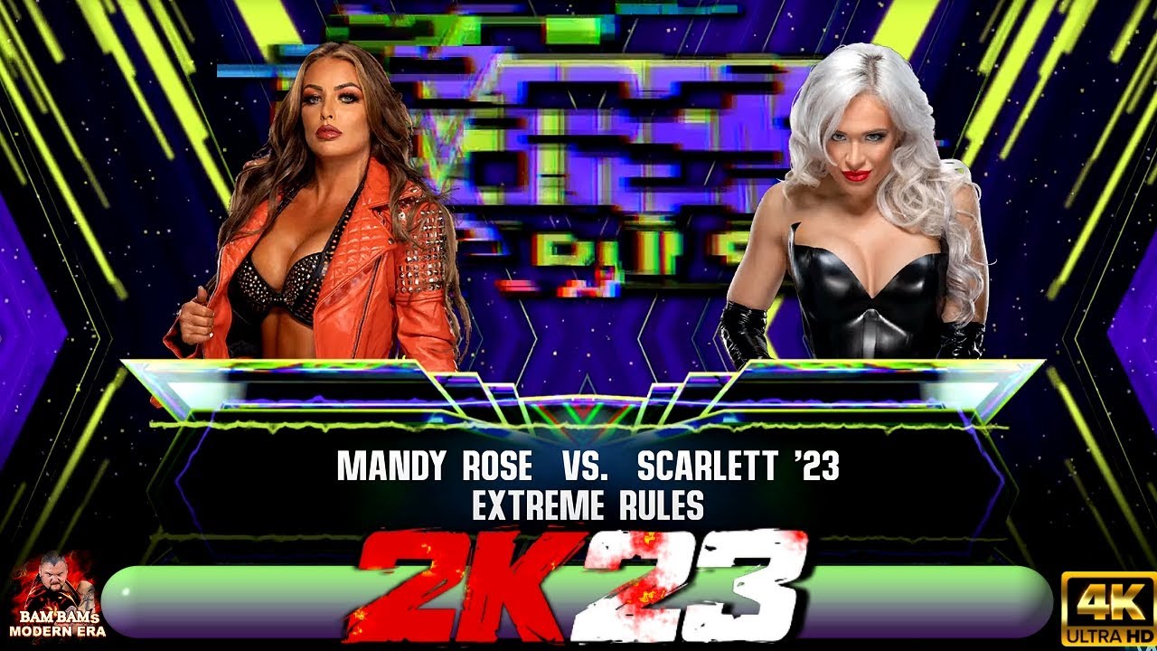 WWE 2K23 - Mandy Rose VS. Scarlett [4K PS5 GAMEPLAY]