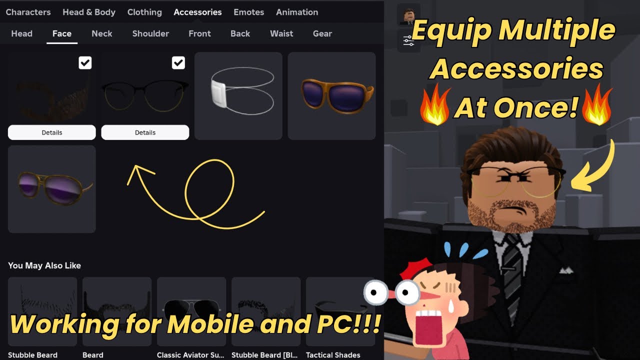 Secret Trick to Equip MULTIPLE Accessories at ONCE in Roblox without External Tools!🔥(PC & Mobile!)