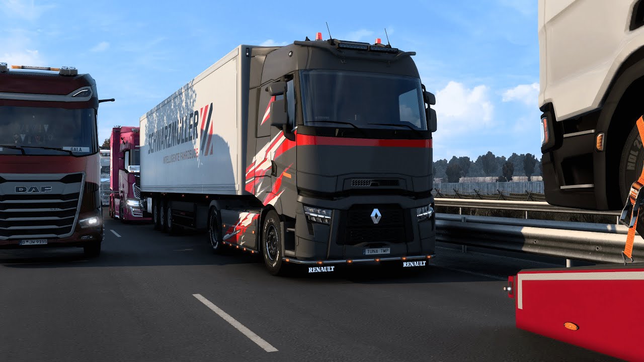 Вождение в качестве NORMAL PLAYER в CALAIS DUISBURG Road | TruckersMP Game Moderator