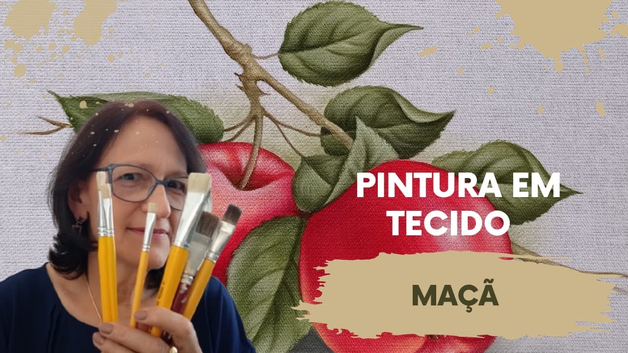 Pintura em tecido - Maçãs