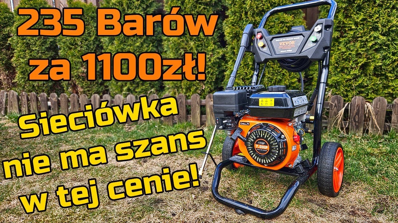 Myjka Spalinowa Vevor 170F - 7KM - 3400PSI ( 235 bar ) - Bardzo Duża Moc w Niskiej Cenie!
