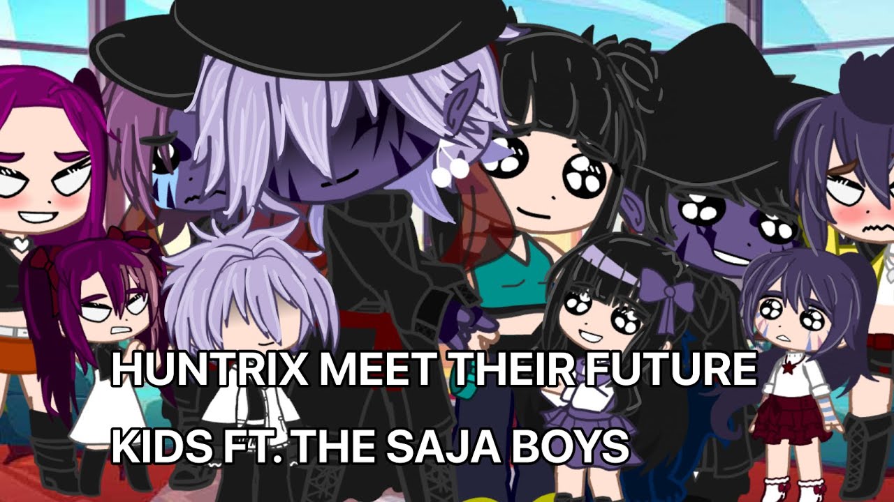 Huntrix and the Saja boys meet their future kids | Kpop demon hunters | Gacha club