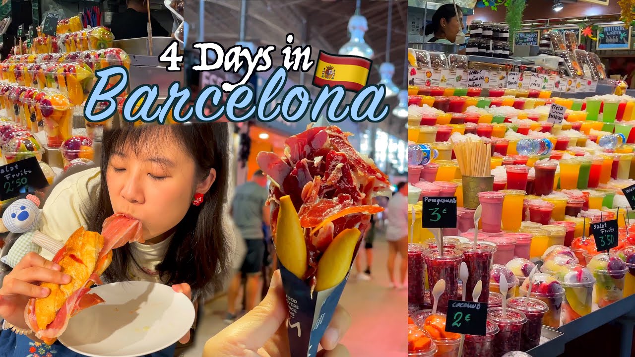 【Barcelona Vlog】 4 Days in Barcelona – Tapas, Paella, Sangria & Food Paradise! 🇪🇸