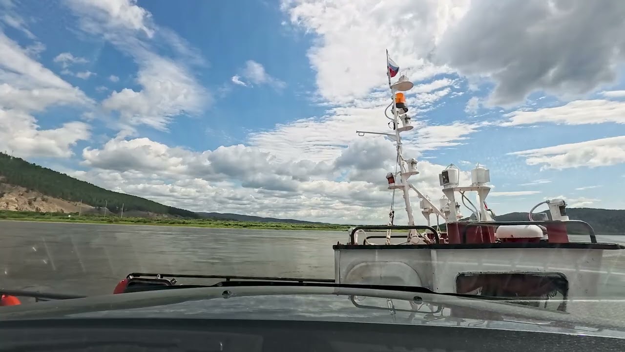 Бурятия. Татаурово. Селенга. Паром.