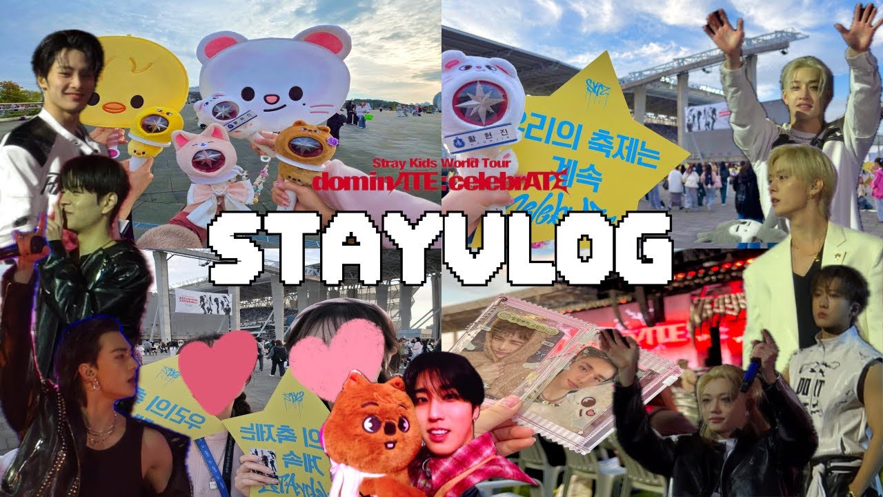 [STAY VLOG] ‎꽃 처럼 특별한 널 위해 햇살이 되어줄게🌻 | 인천아시아드주경기장 • F17구역 시야 • dominATE:celebrATE • 스트레이키즈콘서트 • 막콘후기