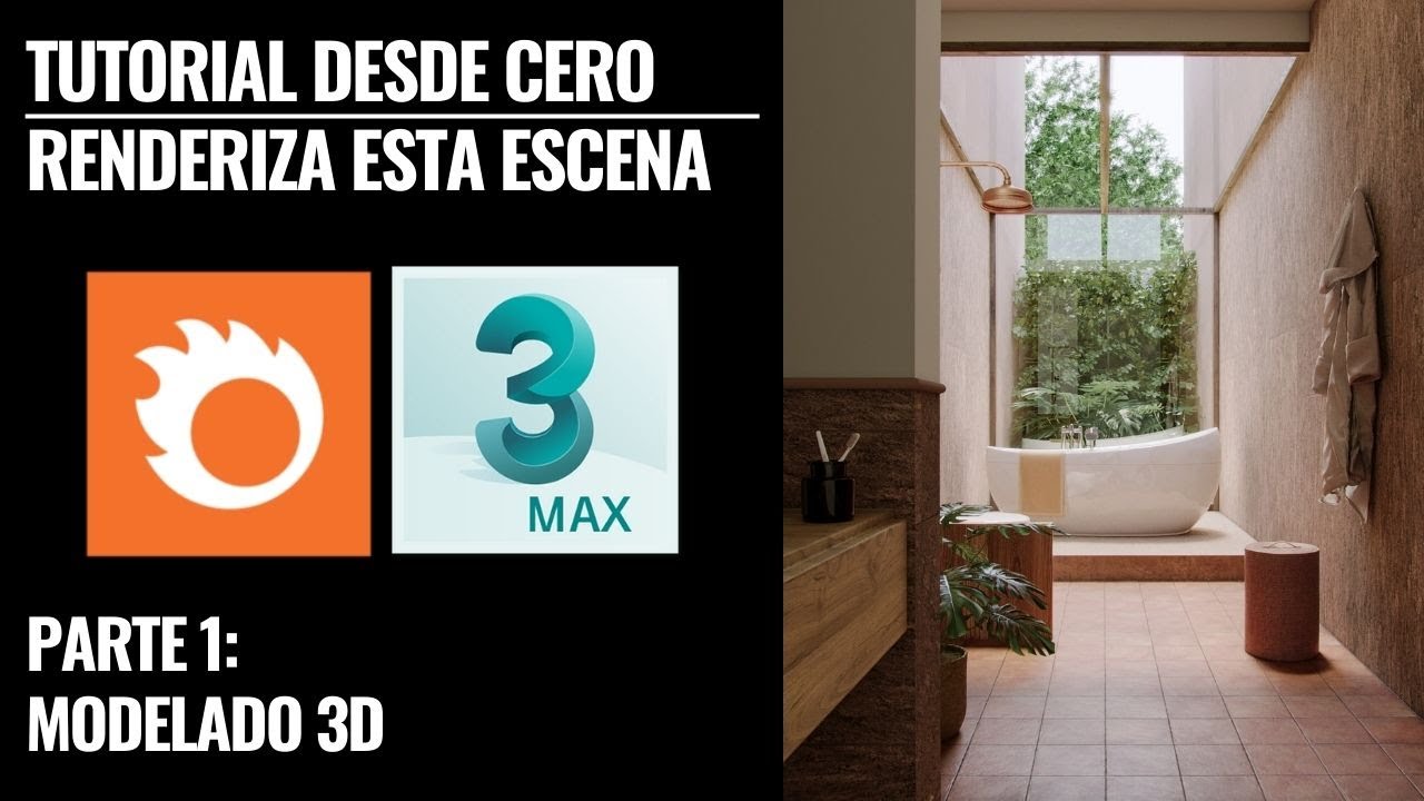 TUTORIAL 3DSMAX & CORONA ESCENA BAÑO | PARTE 1 MODELADO 3D