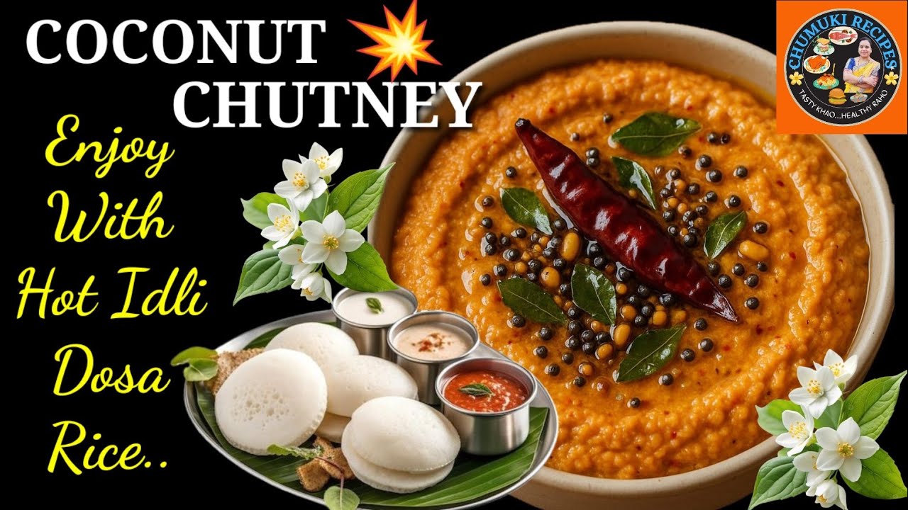 Coconut Chutney Recipe/Nariyal Chutney For Idli & Dosa/Breakfast Chutney Recipe