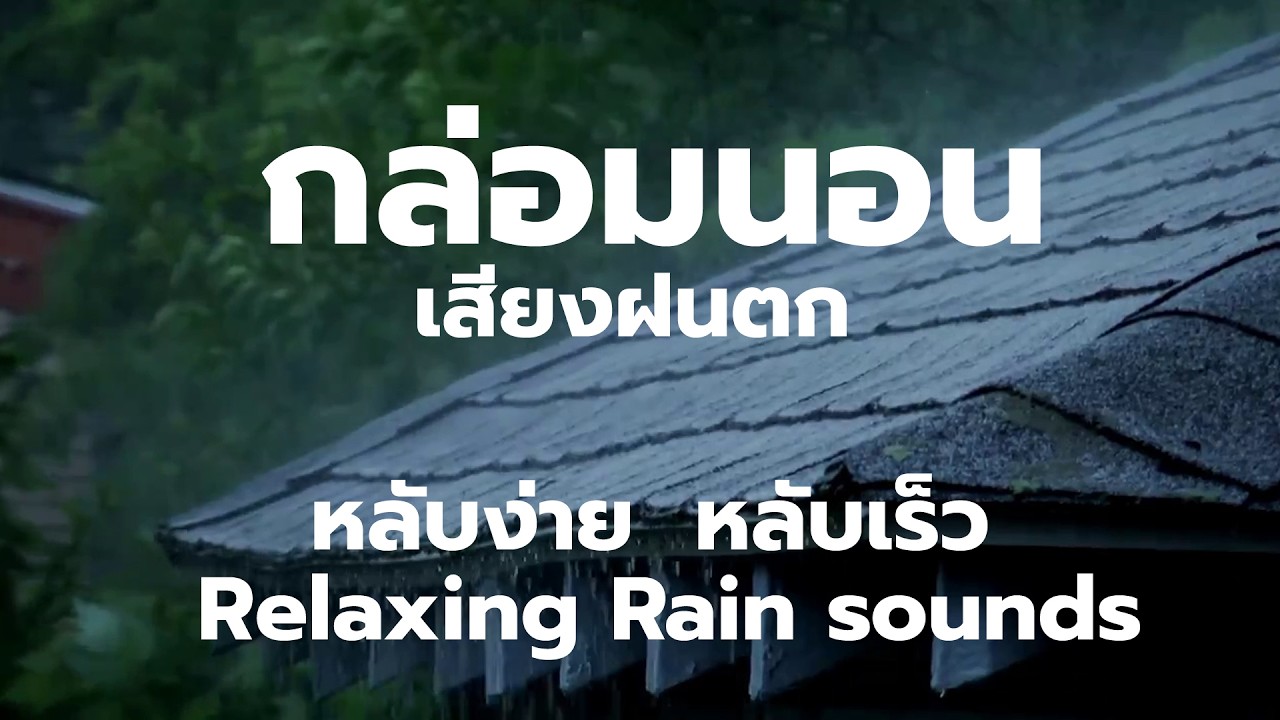 Live เสียงฝนตก นอนหลับสบาย ผ่อนคลายสมอง | Rain Sounds | Relaxation| Meditation