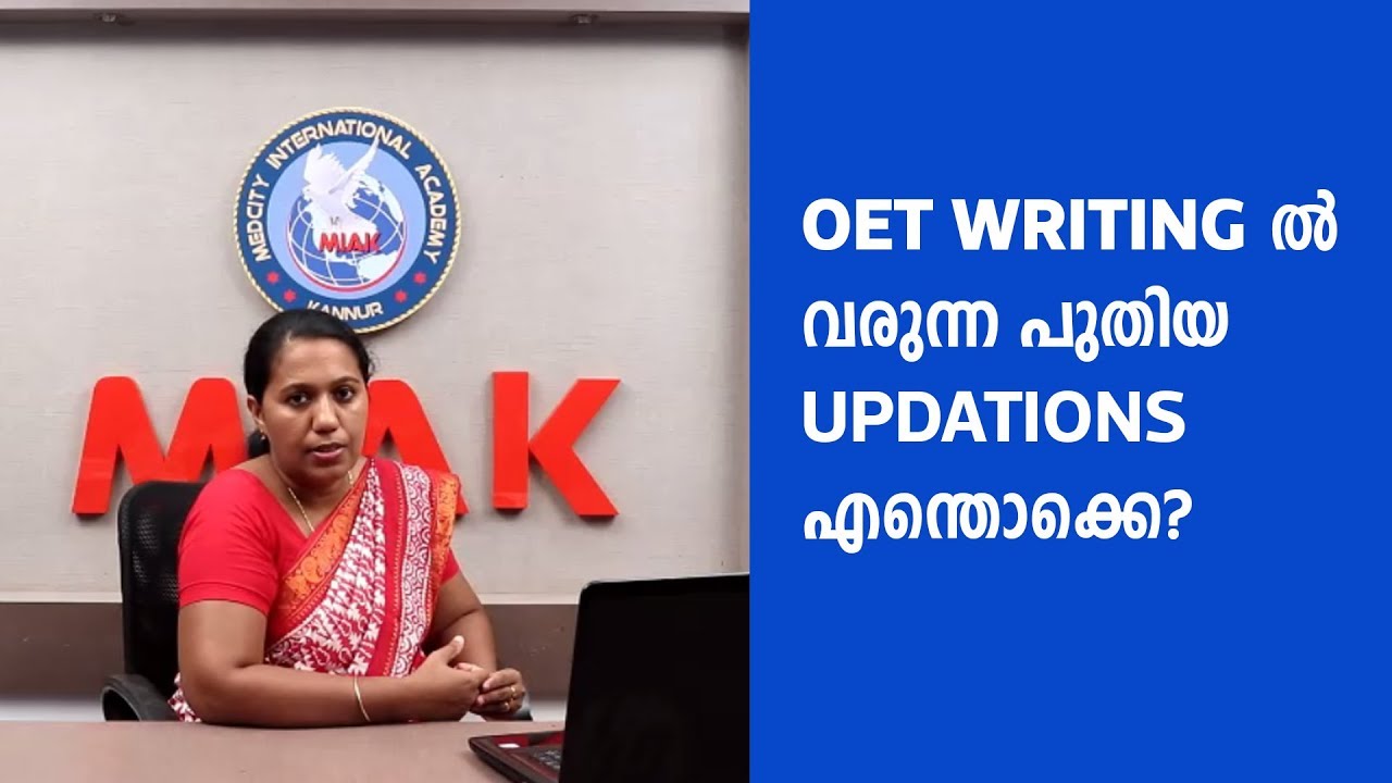 Updations in OET writing from August 31st onwards | OET Coaching in Kannur, Kottayam, Thiruvalla