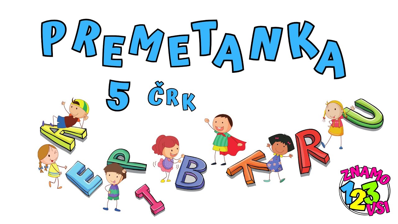 PREMETANKA BESED S PETIMI ČRKAMI | 123 znamo vsi - sloven&scaron;čina - 1. razred (2. del)