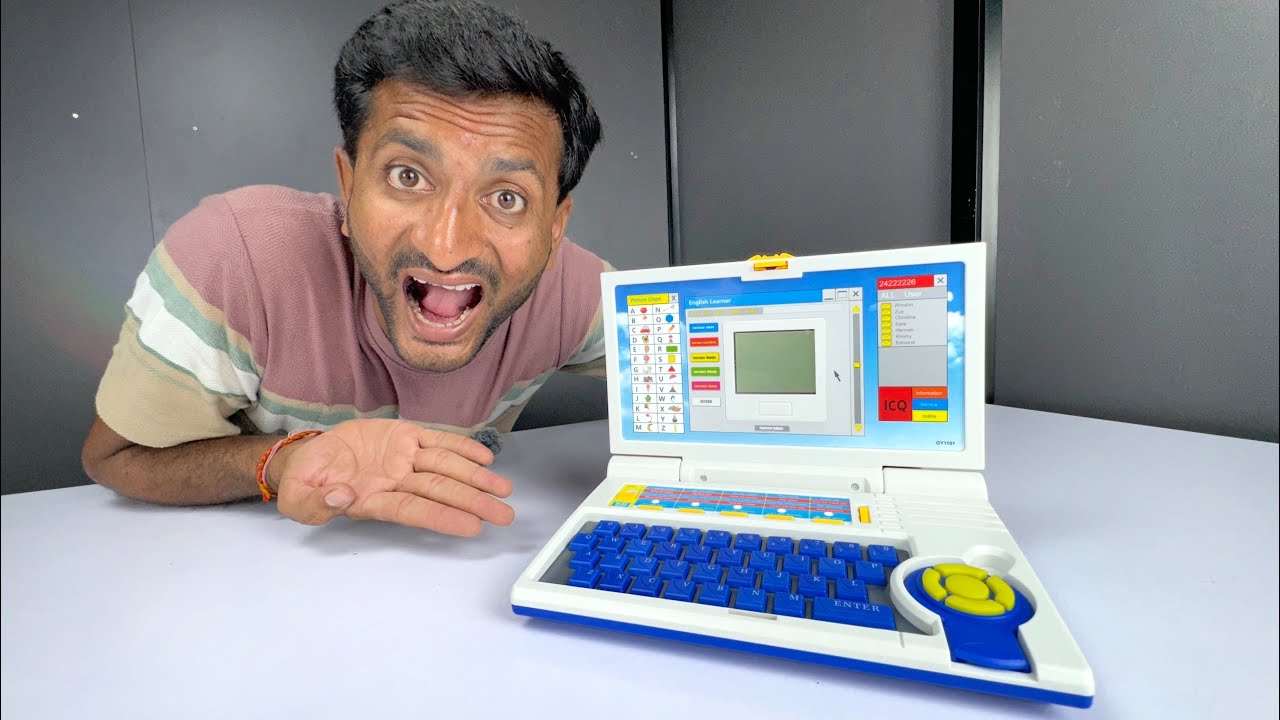 Plug & Play English Learner Educational Laptop Toy with 20 Learning Activity Unboxing - JMV TOYS