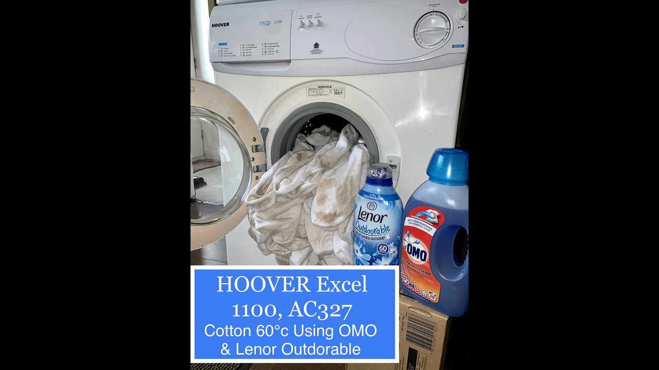 Hoover Excel 1100, AC327, White Sock Wash Using OMO & Lenor Outdoorable