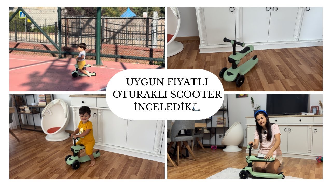 UYGUN FİYATLI OTURAKLI SCOOTER İNCELEDİK🛴| BABY TOYS E-BEBEK MARKASI👶🏻
