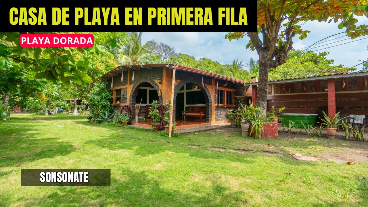 INVERSIÓN EXCLUSIVA 🌊 | CASA FRENTE AL MAR EN PLAYA DORADA, SONSONATE