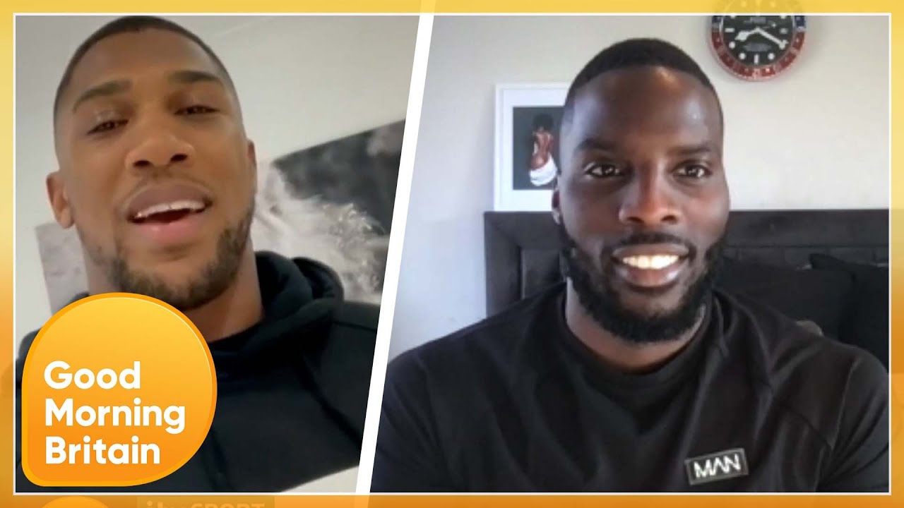 Anthony Joshua Surprises Boxing World Champion Lawrence Okolie On Live TV | Good Morning Britain