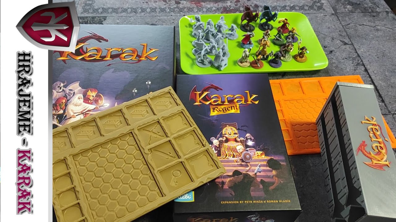 Hrajeme - Karak + (rozšíření Regent + doplňky z 3D tisku)