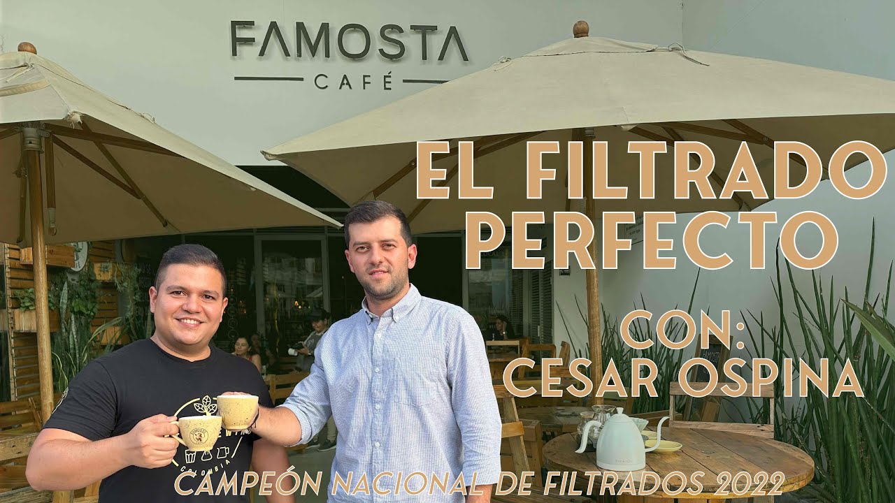 🔥☕️ CÓMO preparar el MEJOR café filtrado - Cesar Ospina Campeón Nacional filtrados 2022