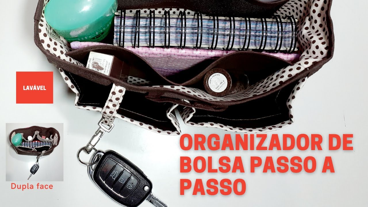 Organizador de bolsa passo a passo