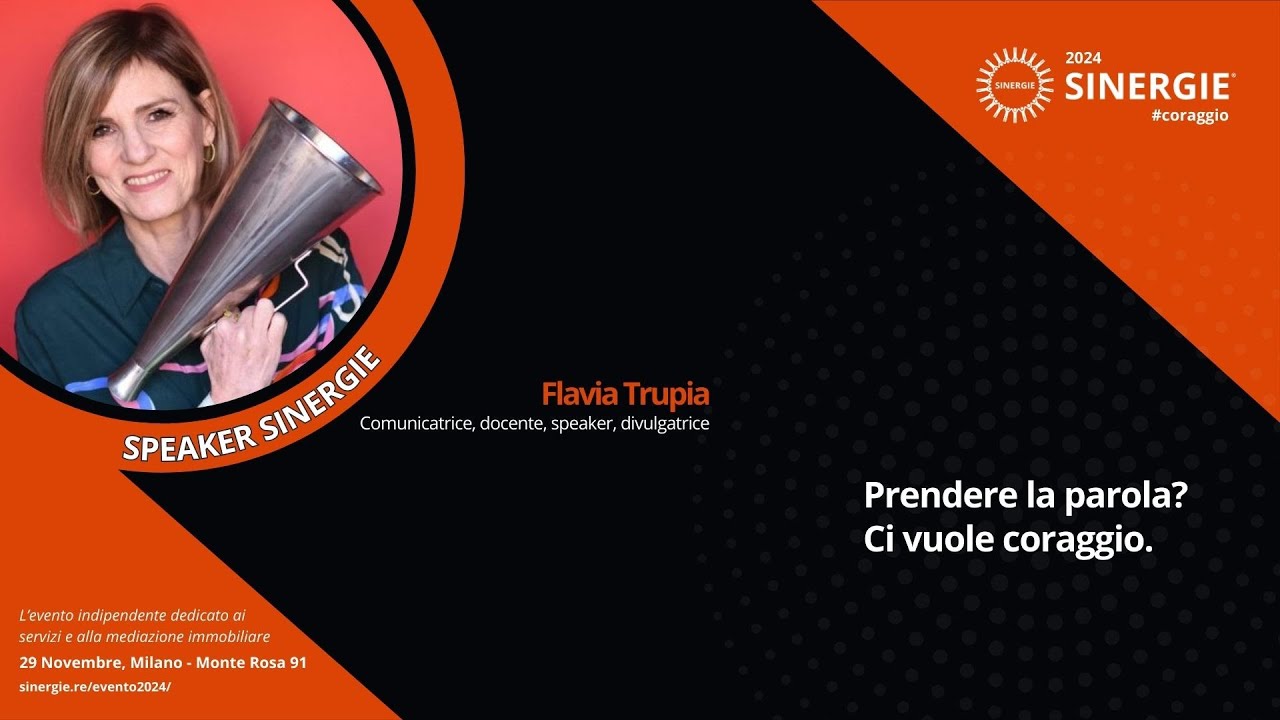 #Sinergie2024 -  Flavia Trupia di Per la Retorica - Prendere la parola? Ci vuole coraggio