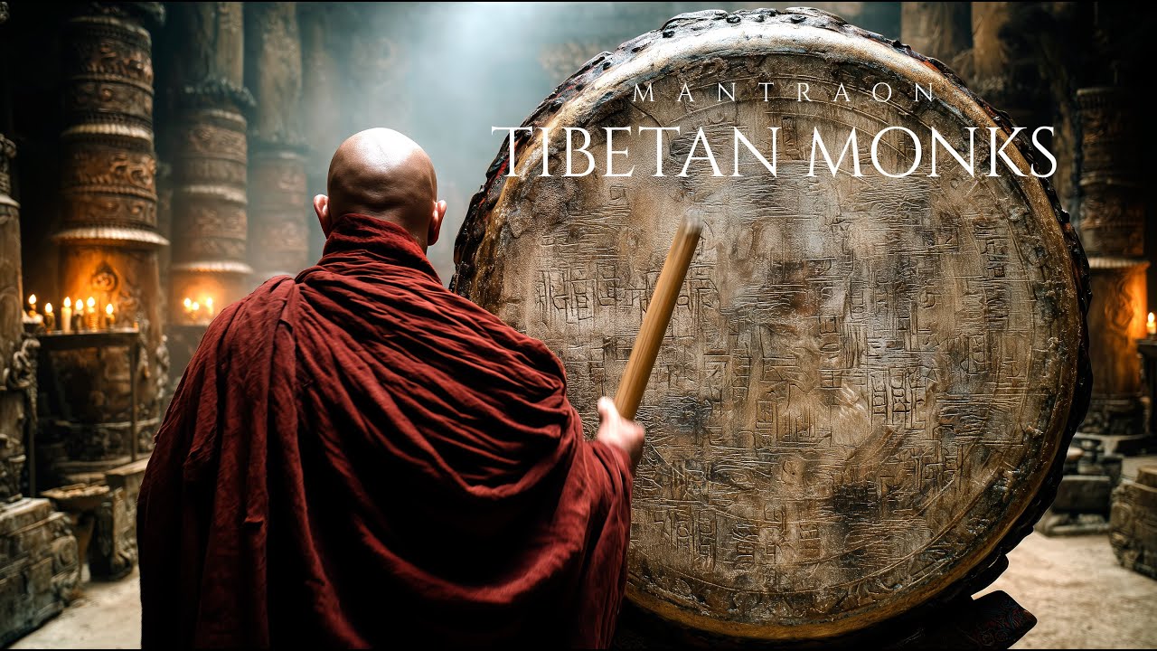 Tibetan Monks - Powerful Mantra Chant for Deep Meditation & Sleep | Tibetan Music