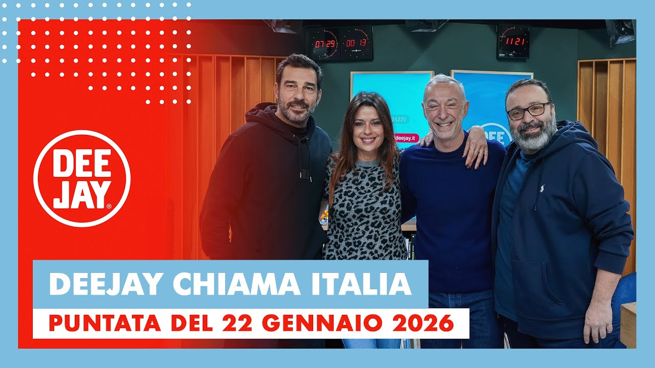 Deejay Chiama Italia - Puntata del 22 gennaio 2026 / Ospiti Edoardo Leo e Claudia Pandolfi