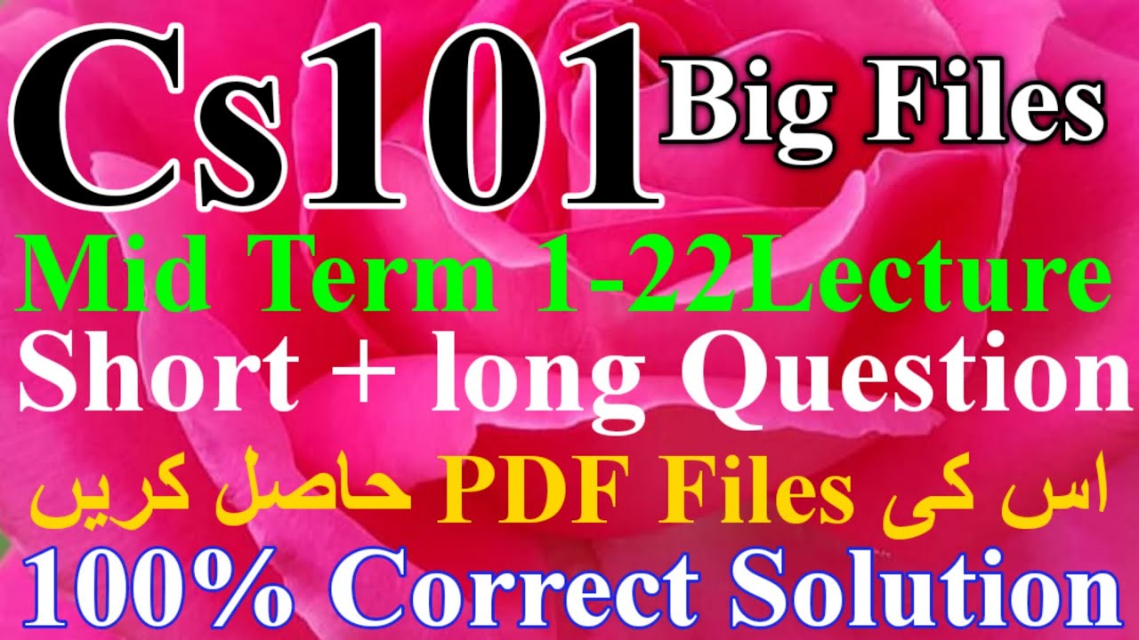 cs101 mid term preparation 2022 | #cs101notes @mnheroboss9969