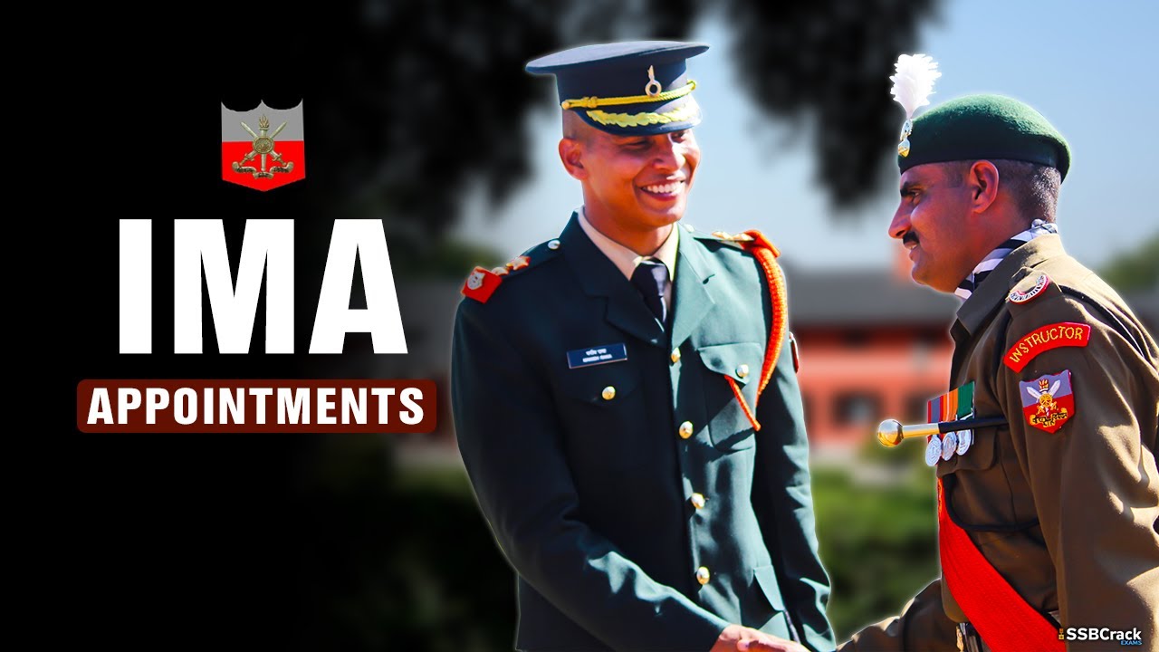 Gentlemen Cadets Appointments at Indian Military Academy