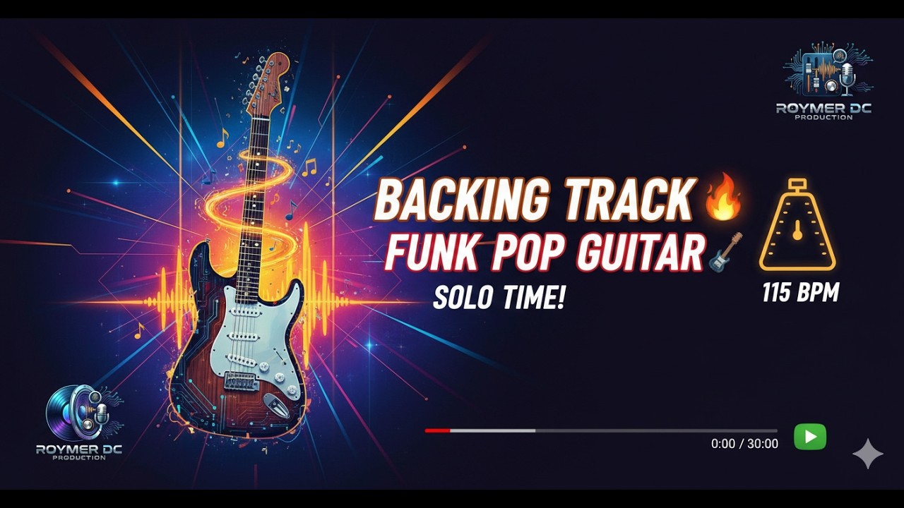 ¡Saca tu mejor Groove! 🔥 Funk Pop Guitar Backing Track