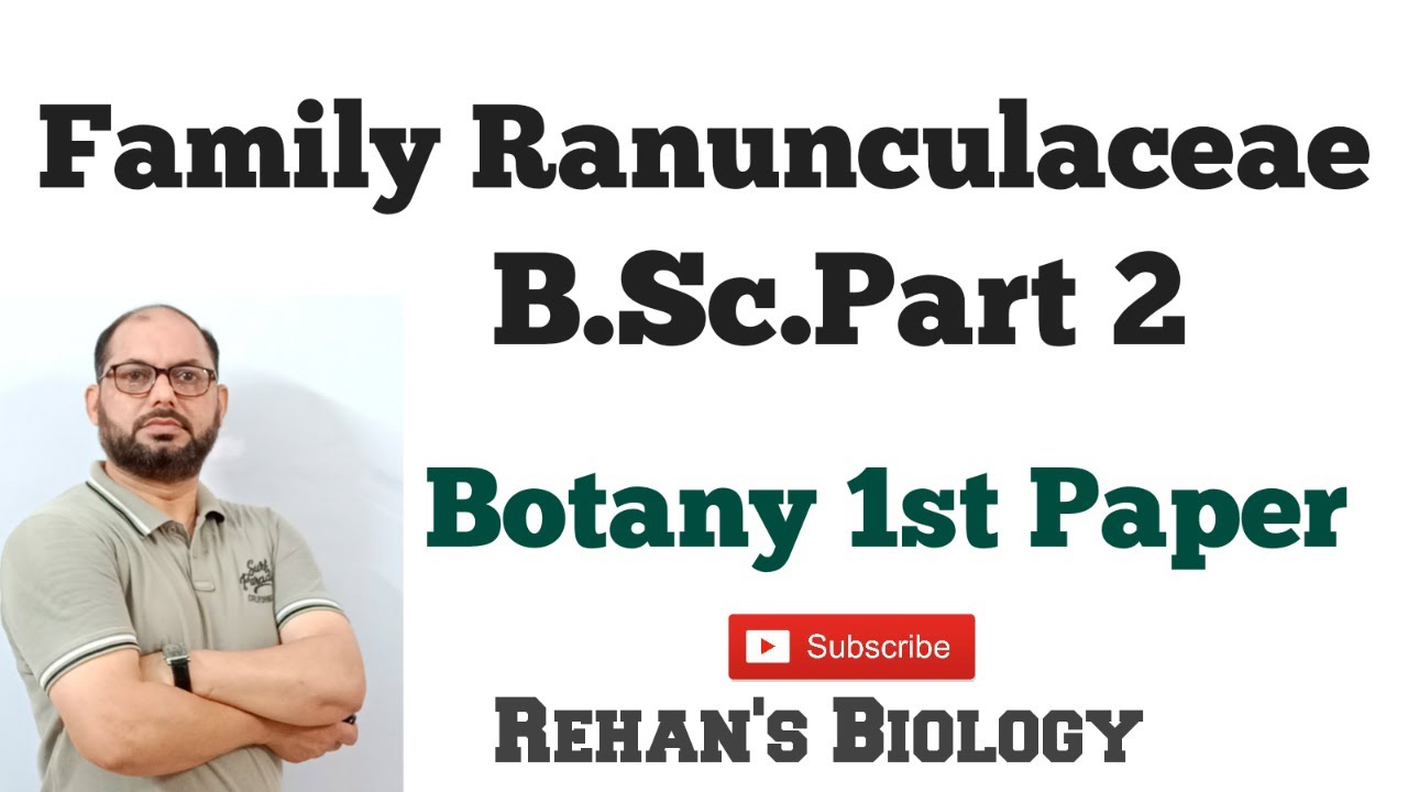 #Family Ranunculaceae II B.Sc. Part 2 II  #Rehan's Biology  #B.Sc. Part 2 Botany 1st Paper
