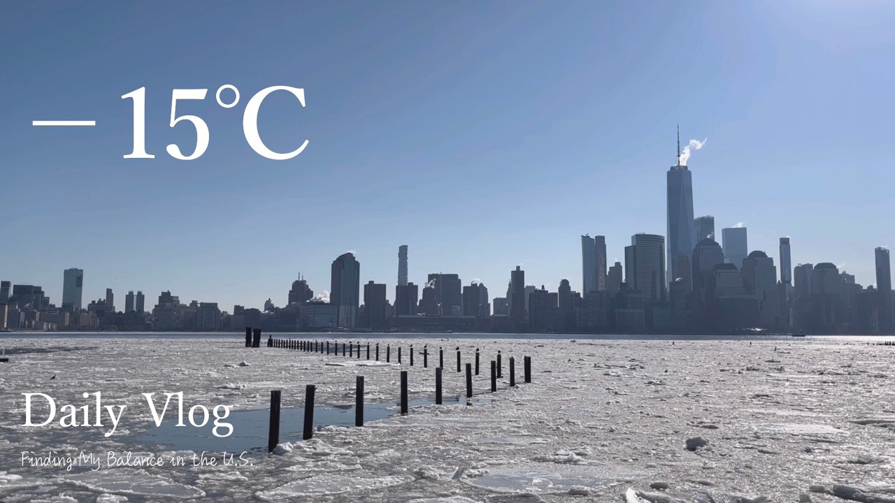 −15℃のアメリカ生活、凍る街で何もしないと決めた冬の休日 | Daily Vlog