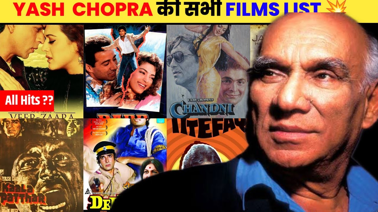 DIRECTOR Yash Chopra All Movies List || Yash Chopra Hits And Flops Budget Box Office Collection