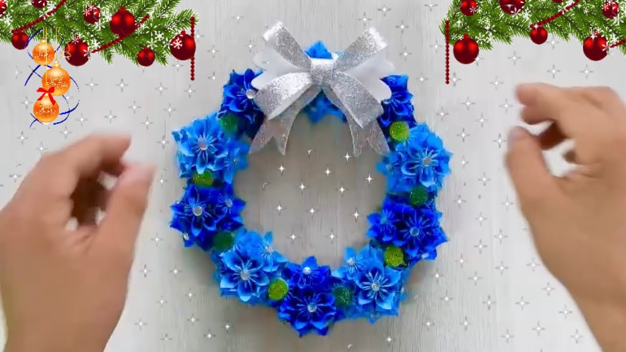 ¡impresiona a Todos! con esta Linda Corona Navideña económica y fácil de hacer