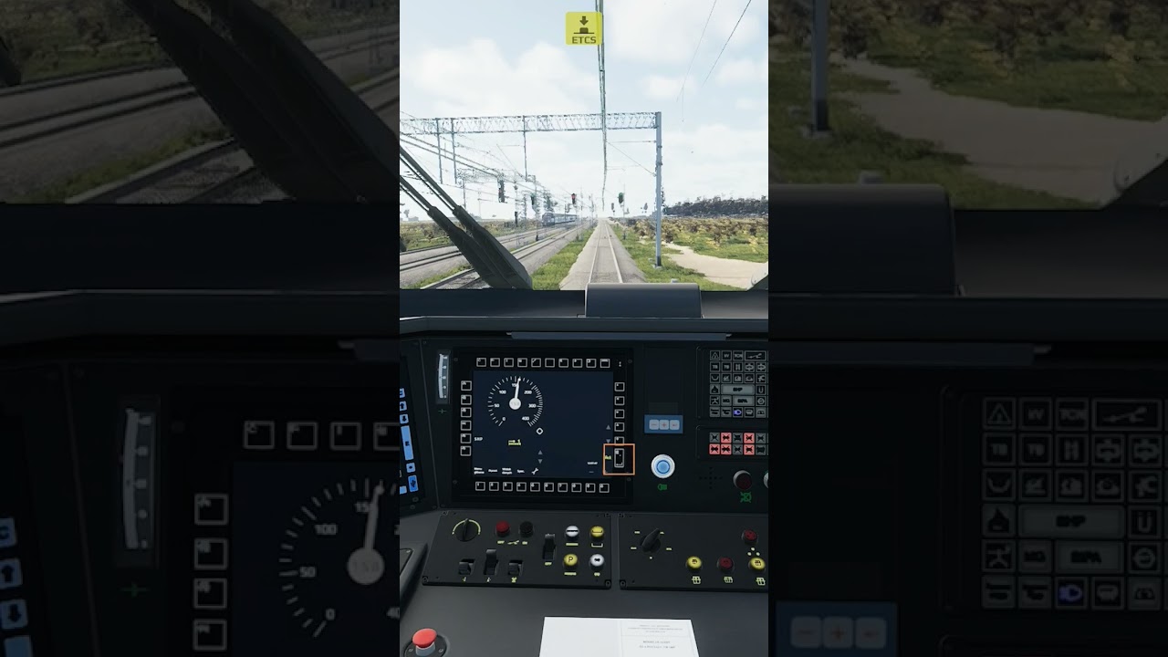 wjazd w strefę obowiązywania systemu ETCS #ETCS #train #ED250 #Pendolino #simrail #speedtrain