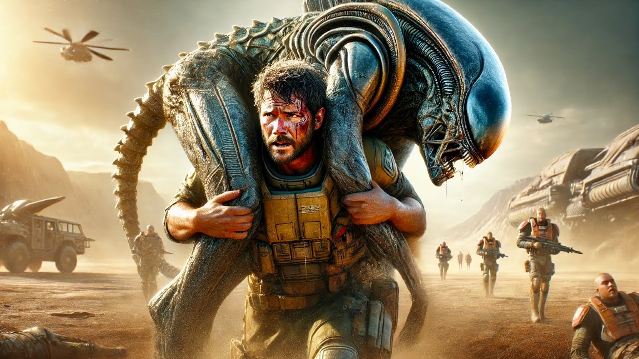 Alien Warriors Laugh at Humans&rsquo; Weakness Until They Witness a Human Carry Alien Soldier for 30 Miles