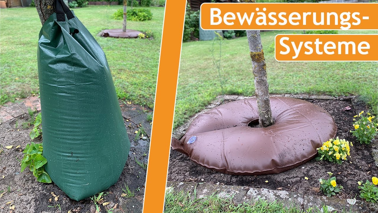 Bewässerungssysteme von GARDINGER | Bewässerungsring und Bewässerungssack | Funktionsweise, Aufbau