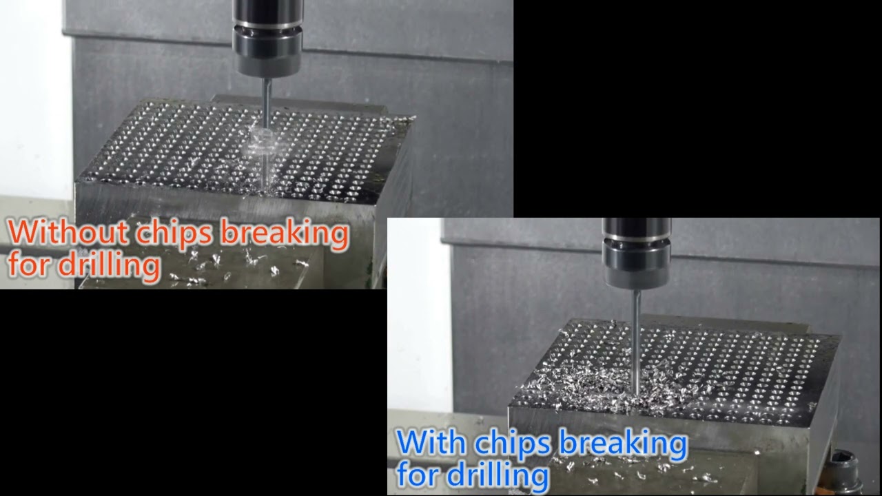 Chips breaking for drilling
