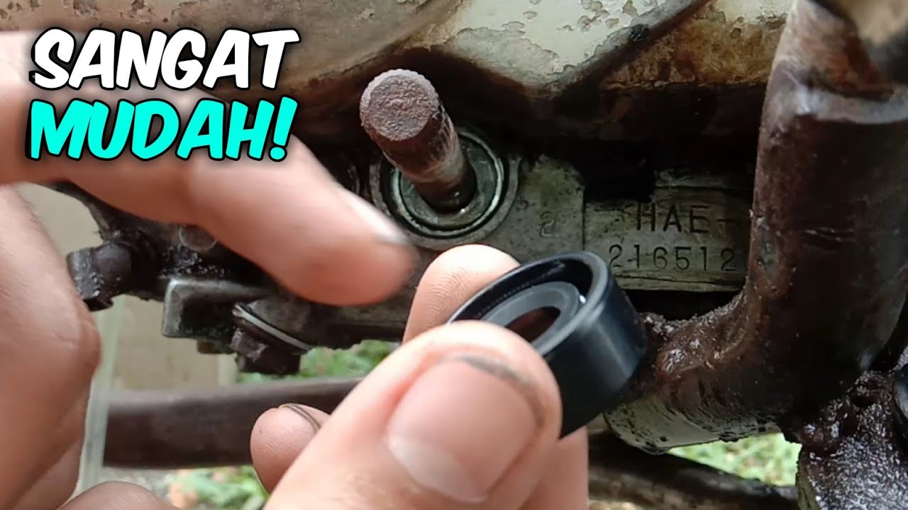 Cara ganti seal perseneling motor HONDA