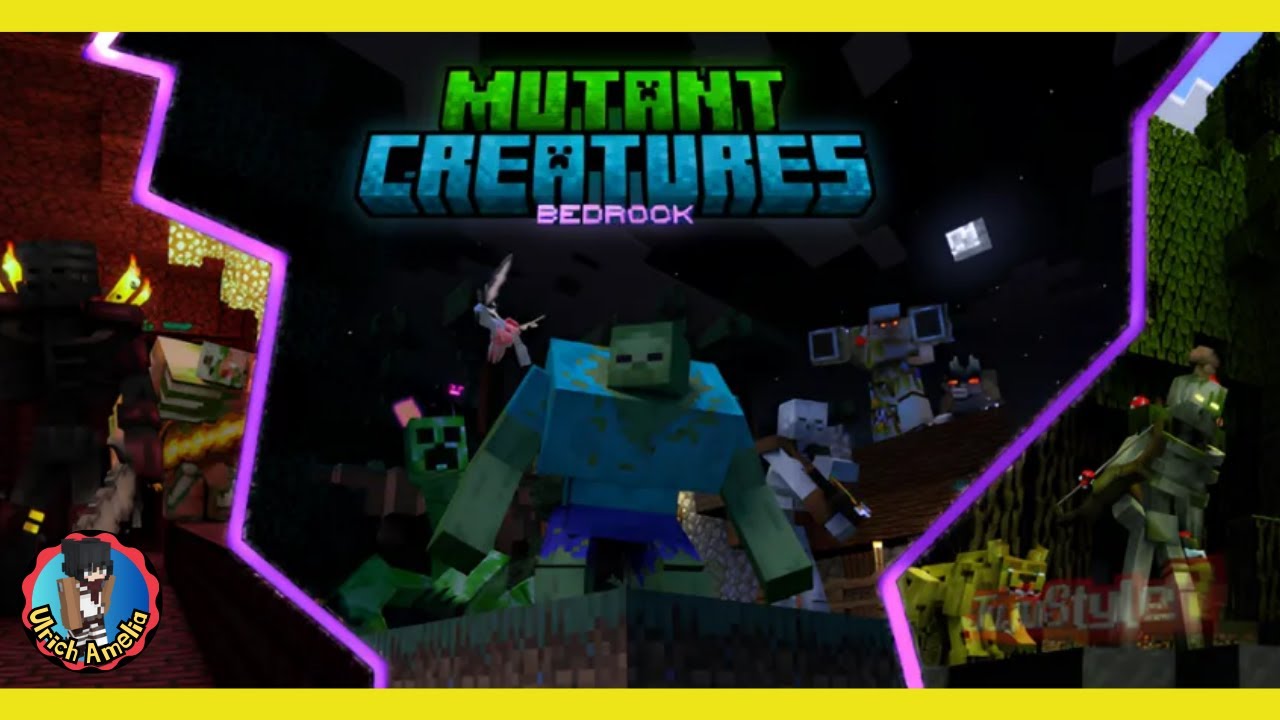 Mutant Creatures (Minecraft Bedrock 1.21 Mutant Creatures) Free Addon 👾