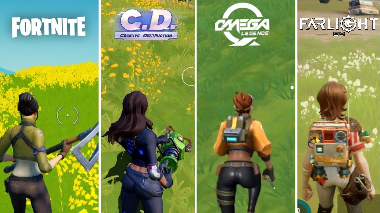Fortnite mobile Vs Creative destruction Vs Omega legends Vs Farlight 84 | Android 2021