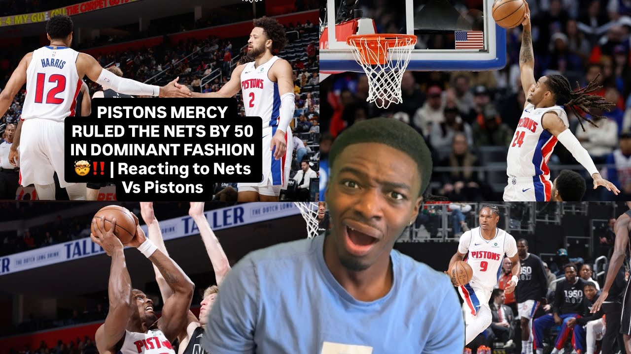 PISTONS MERCY RULED THE NETS BY 50!! | Reacting to Nets Vs Pistons | 2/1/26